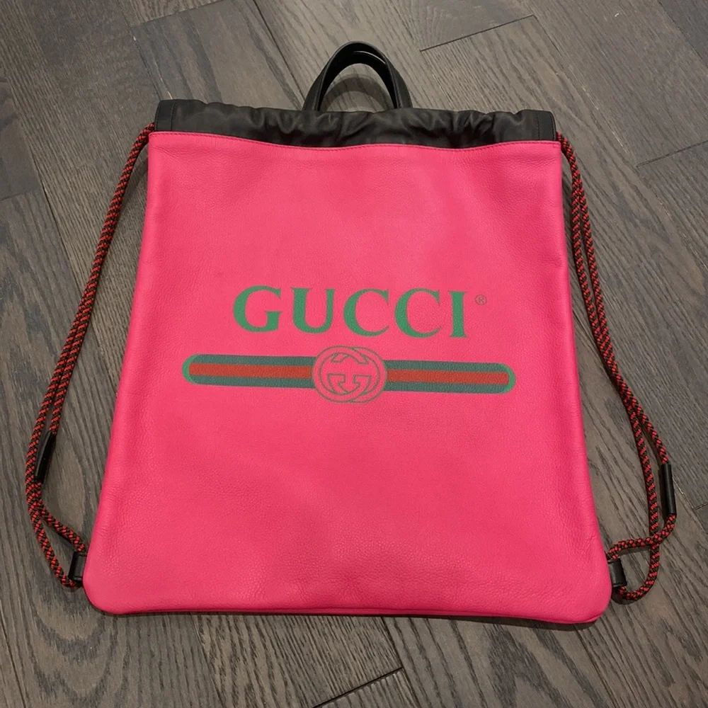 Gucci Drawstring Back Pack - Picture 3 of 5